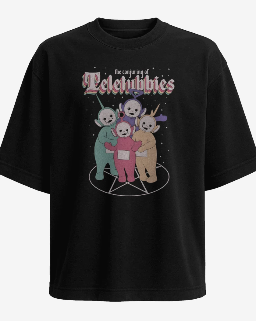 Polera Oversize Invocando Teletubbies