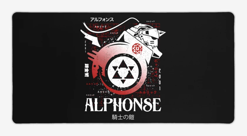 Mouse pad Gamer Negro de Alphonse Alchemist