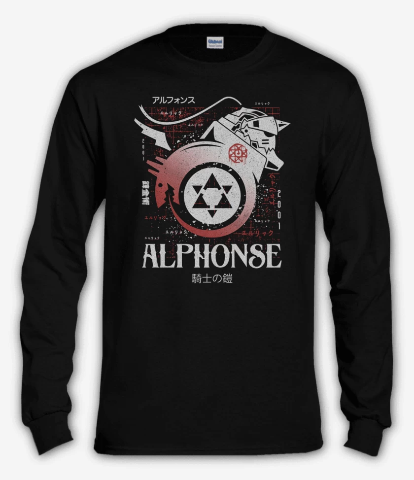 Polera manga larga Negro de Alphonse Alchemist