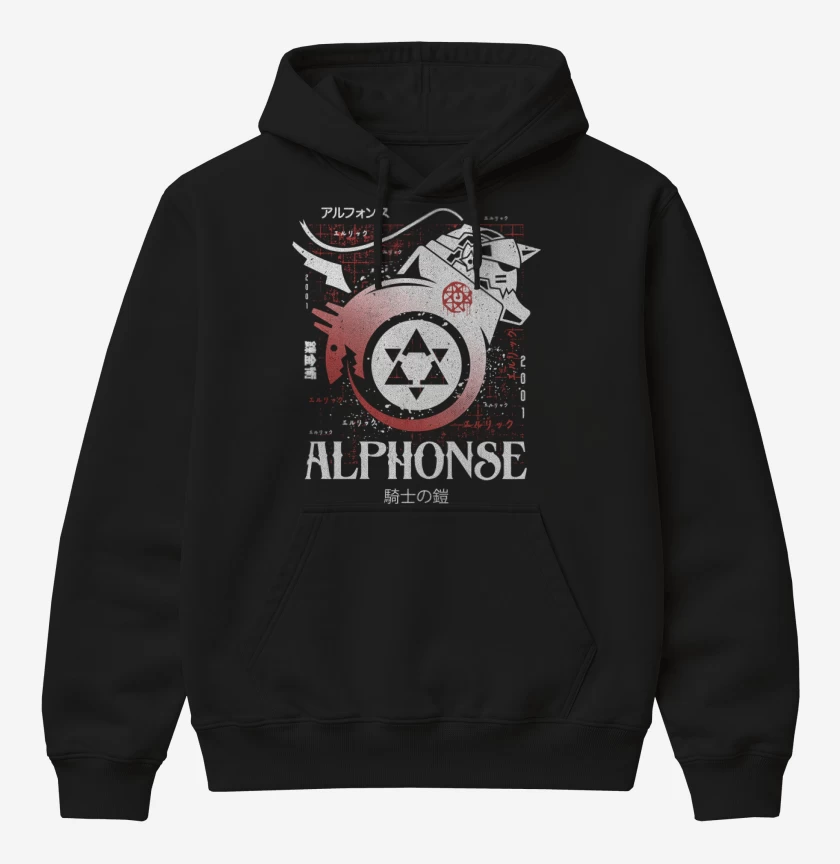 Poleron Canguro básico Negro de Alphonse Alchemist