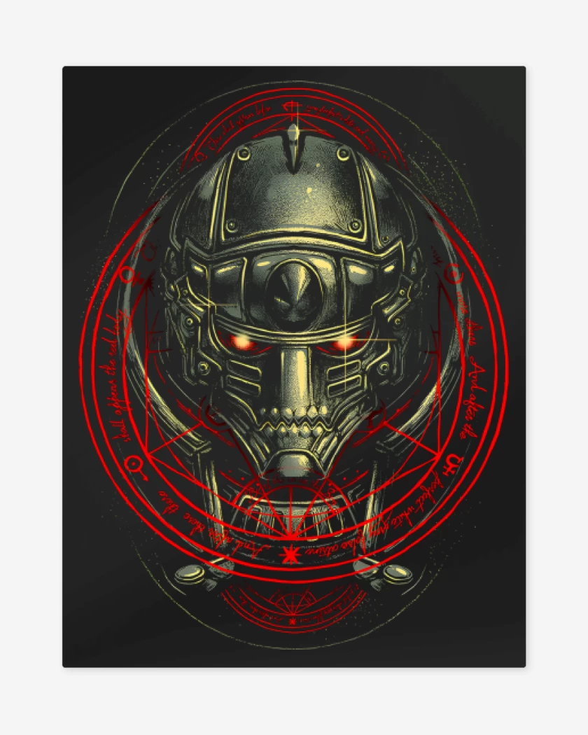 Print metalico Negro de Alfonso Elric