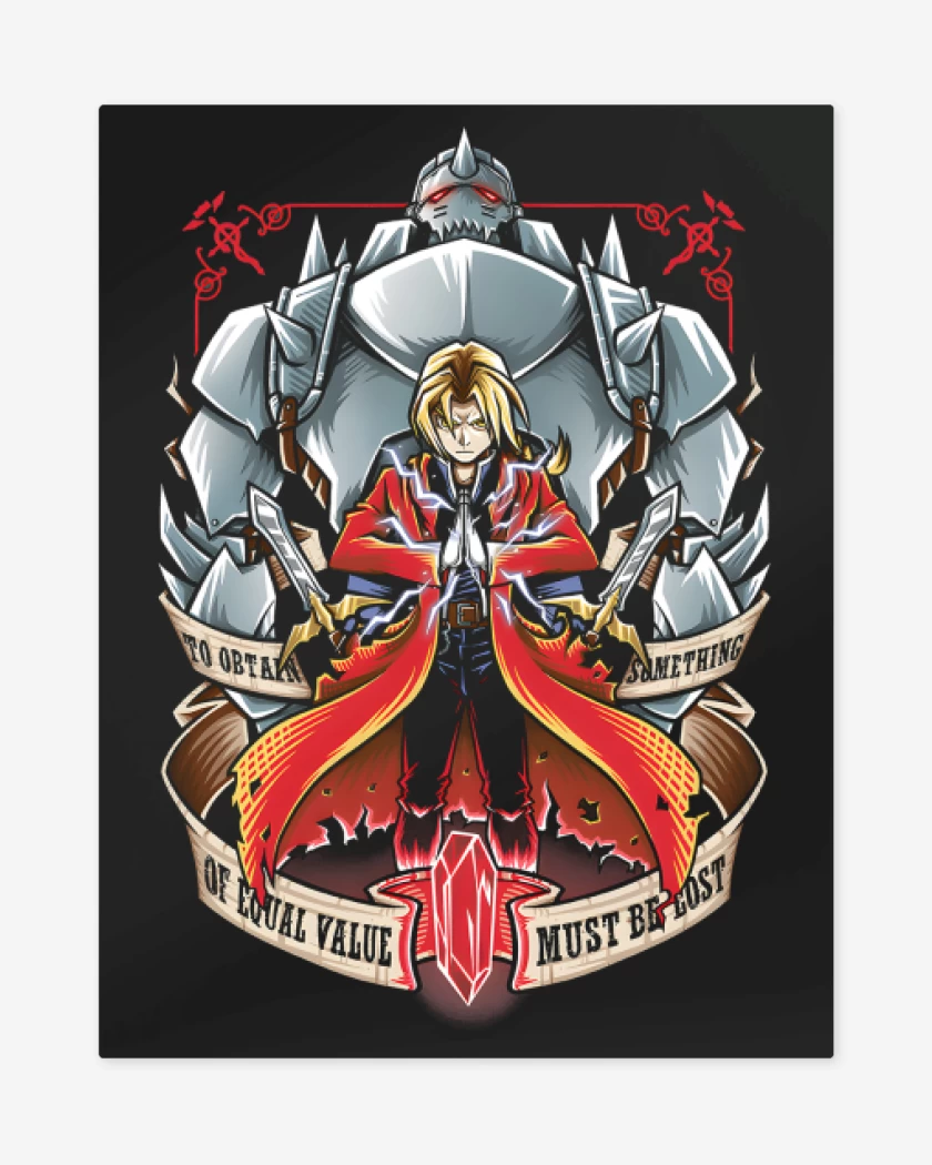 Print metalico Negro de Hermandad Alquimista 