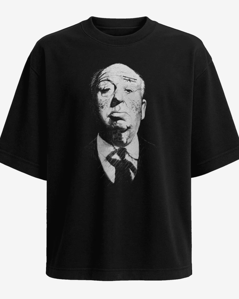 Polera Oversize Negro de Leyenda del Suspense