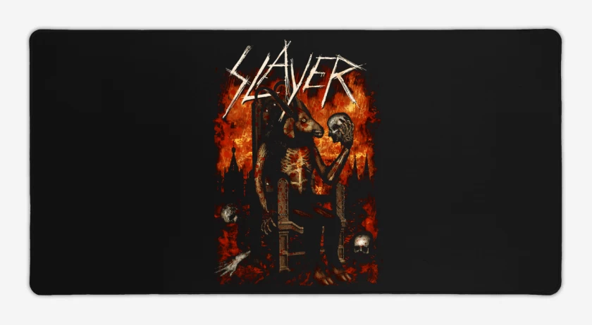 Mouse pad Gamer Negro de Devil Throne