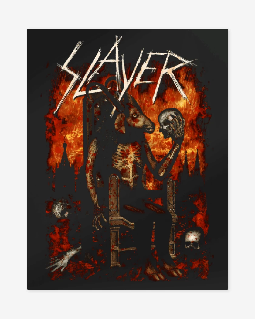 Print metalico Negro de Devil Throne