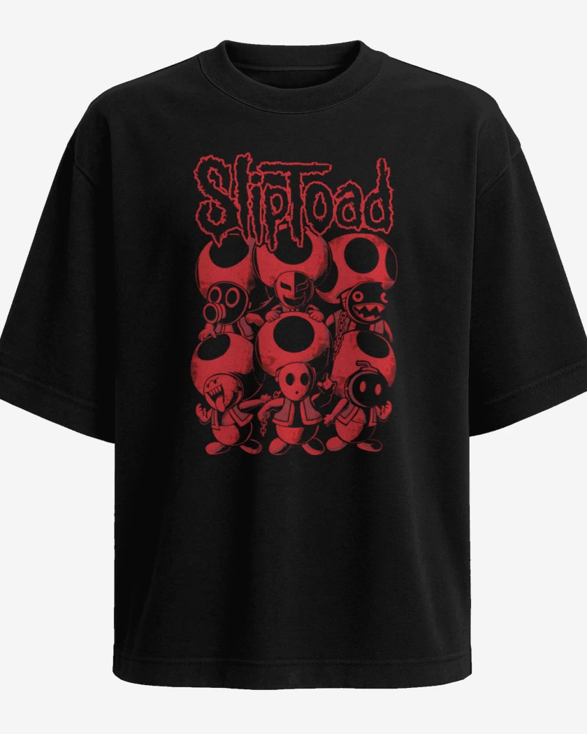 Polera Oversize Negro de Sliptoad
