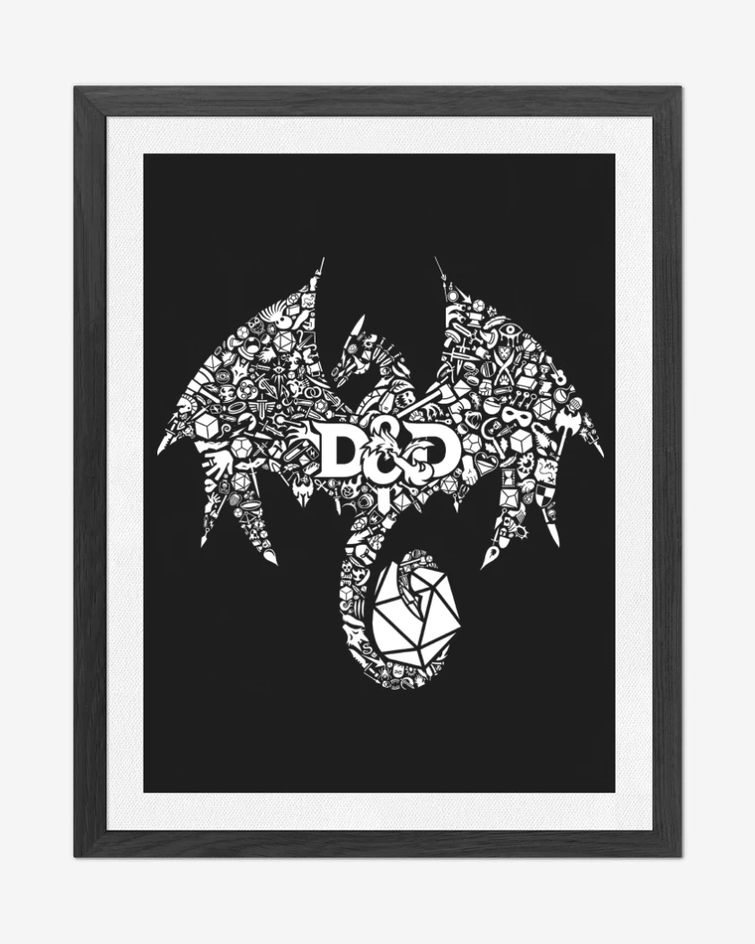 Cuadro decorativo Negro de D&D