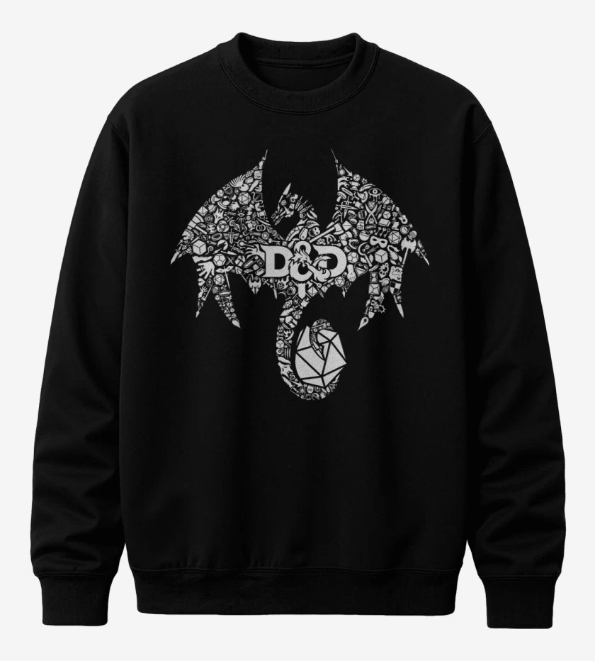 Poleron polo Negro de D&D