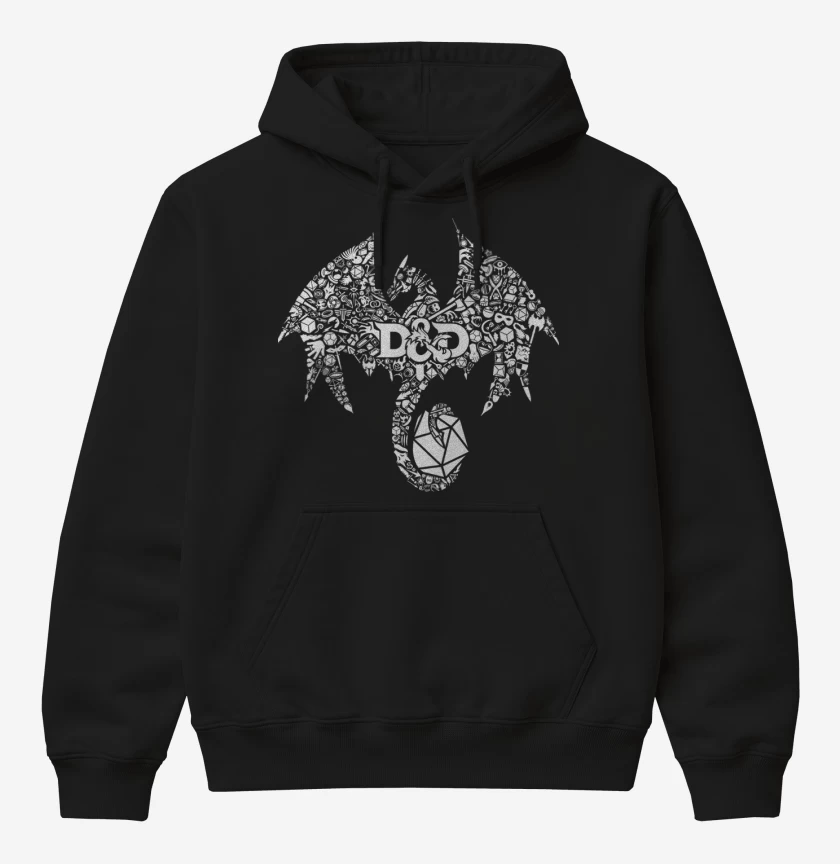 Poleron Canguro básico Negro de D&D