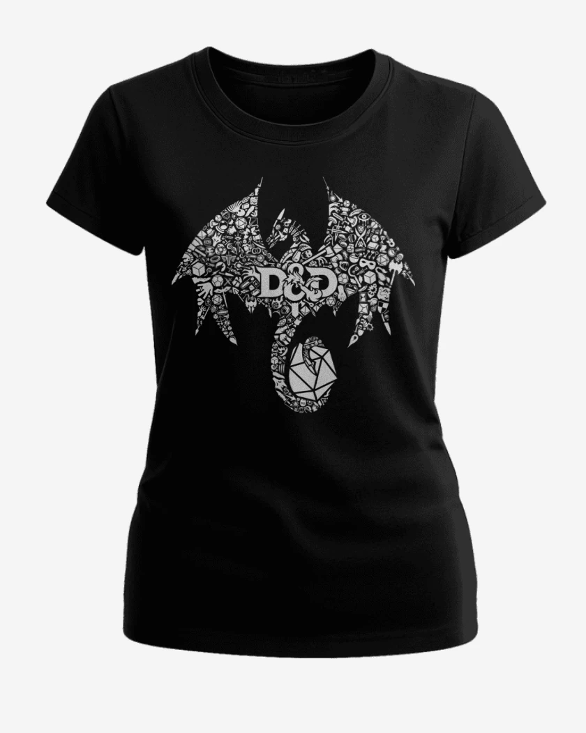 Polera de Mujer Negro de D&D