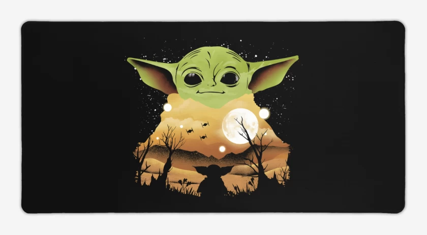 Mouse pad Gamer Grogu Sunset