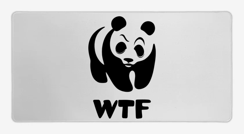 Mouse pad Gamer Blanco de WTF