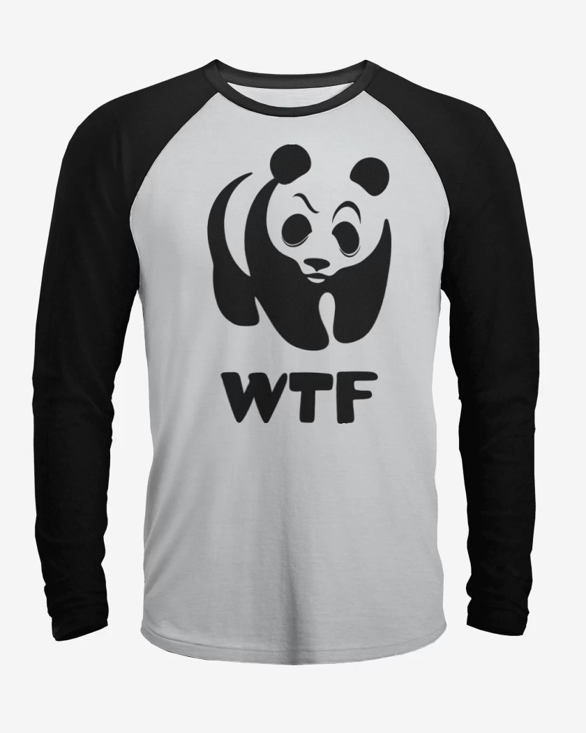 Polera Raglan Blanco / Negro de WTF