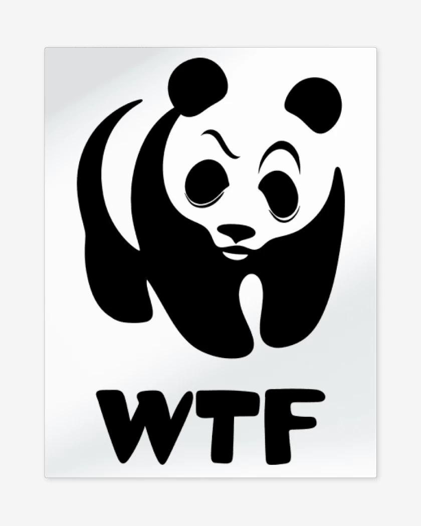 Print metalico Blanco de WTF