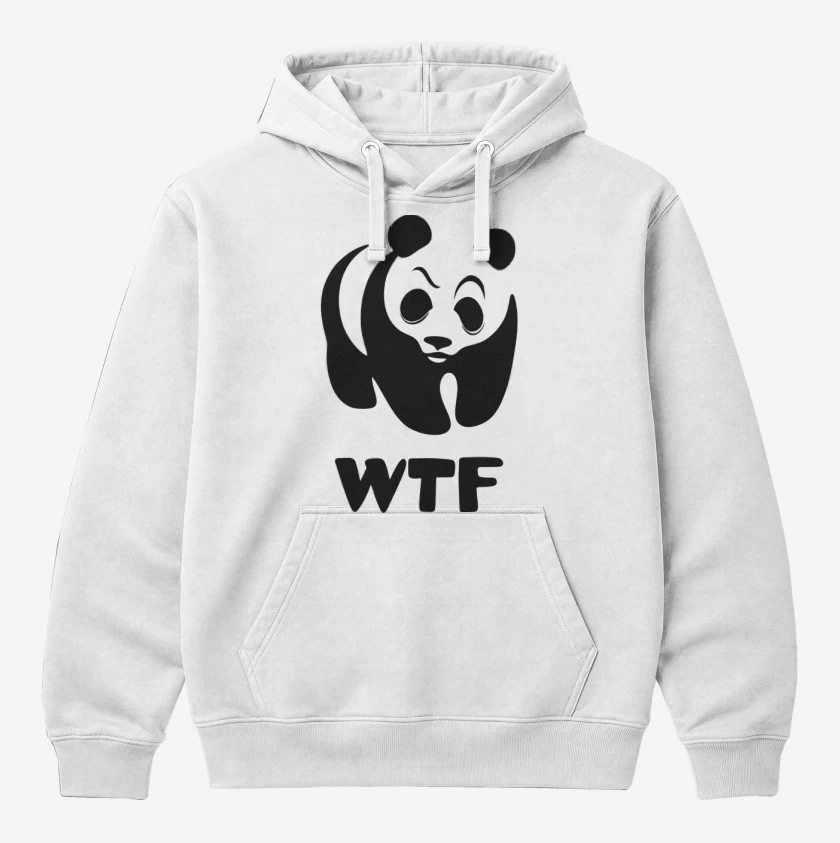 Polerón Canguro Blanco de WTF