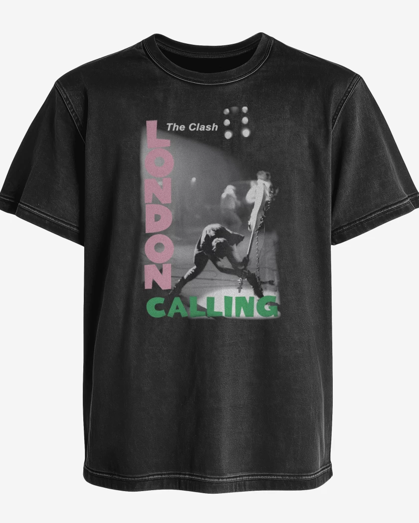 Polera desgastada London Calling