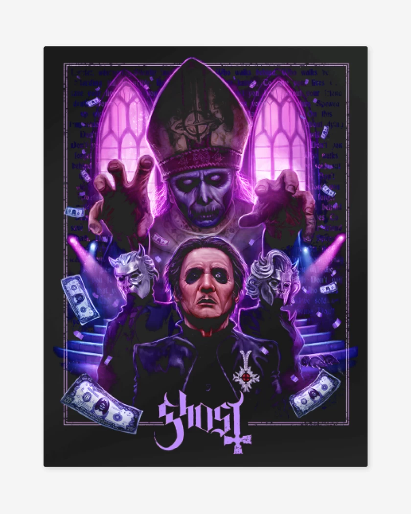 Print metalico Negro de Emeritus x Cardinal