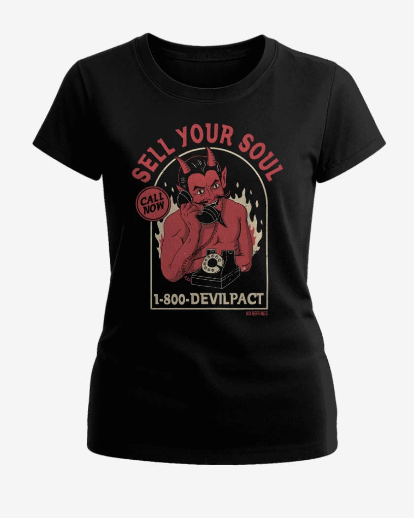 Polera de Mujer Negro de Vende tu Alma