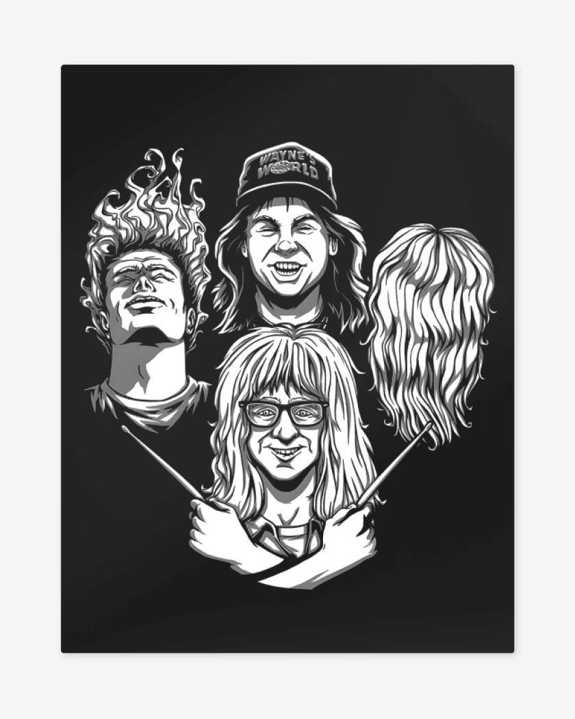 Print metalico Negro de Wayne Rhapsody