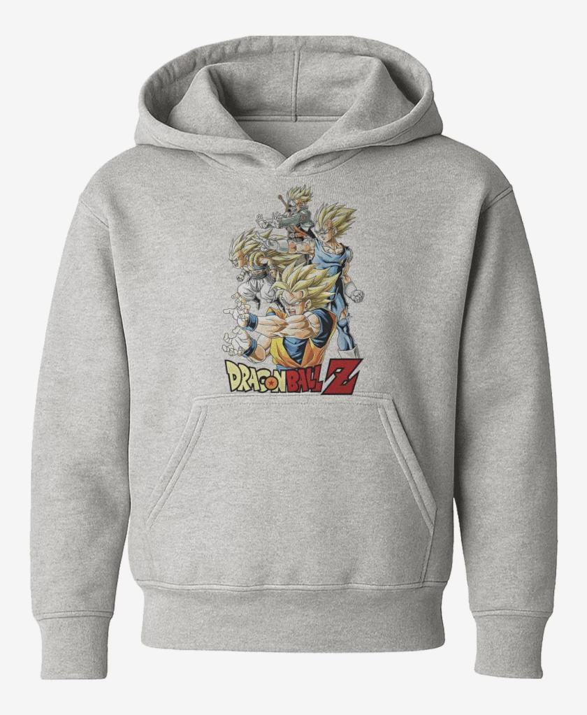 Poleron de niño Gris Melange de SaiyanZ