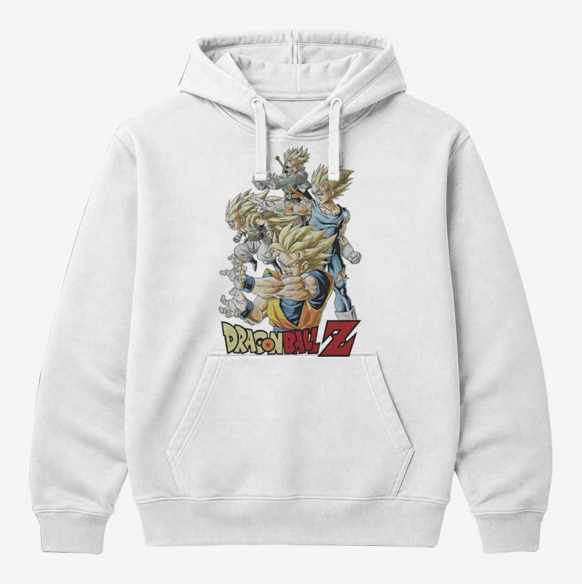 Polerón Canguro Blanco de SaiyanZ