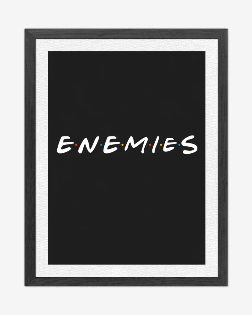 Cuadro decorativo Negro de Enemies