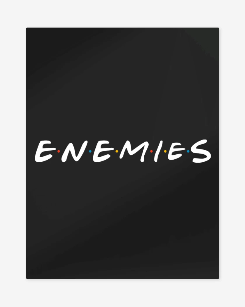 Print metalico Negro de Enemies