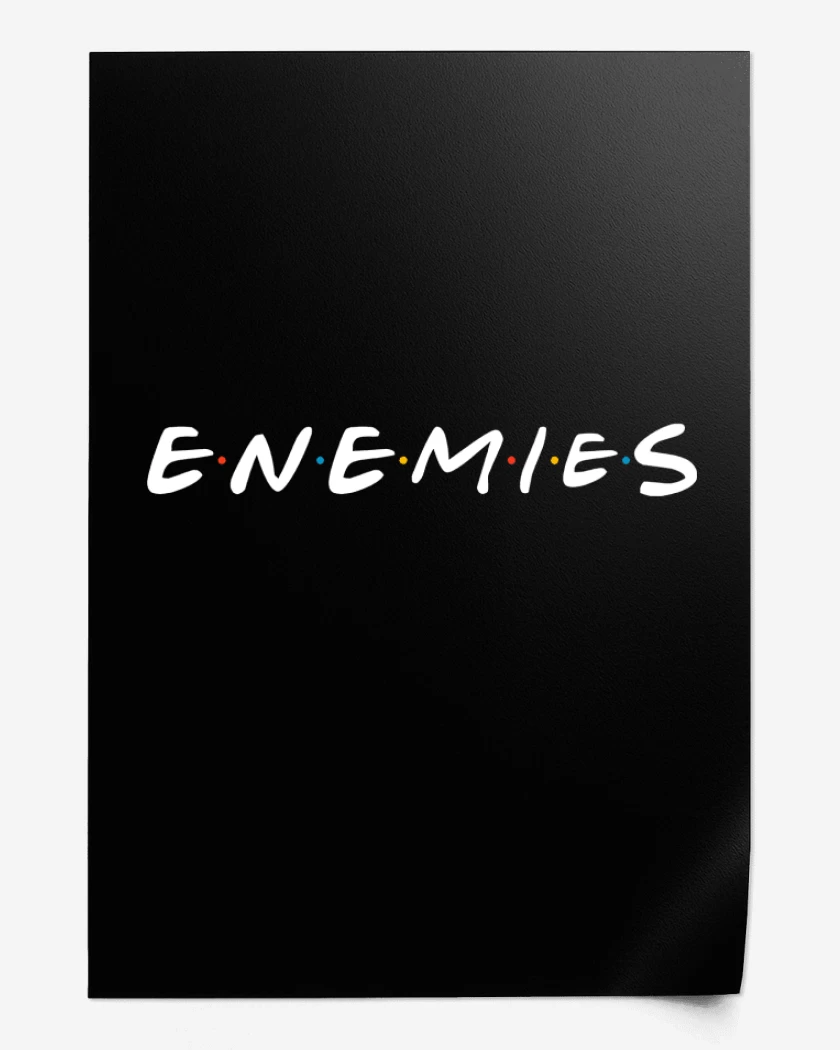 Print Negro de Enemies