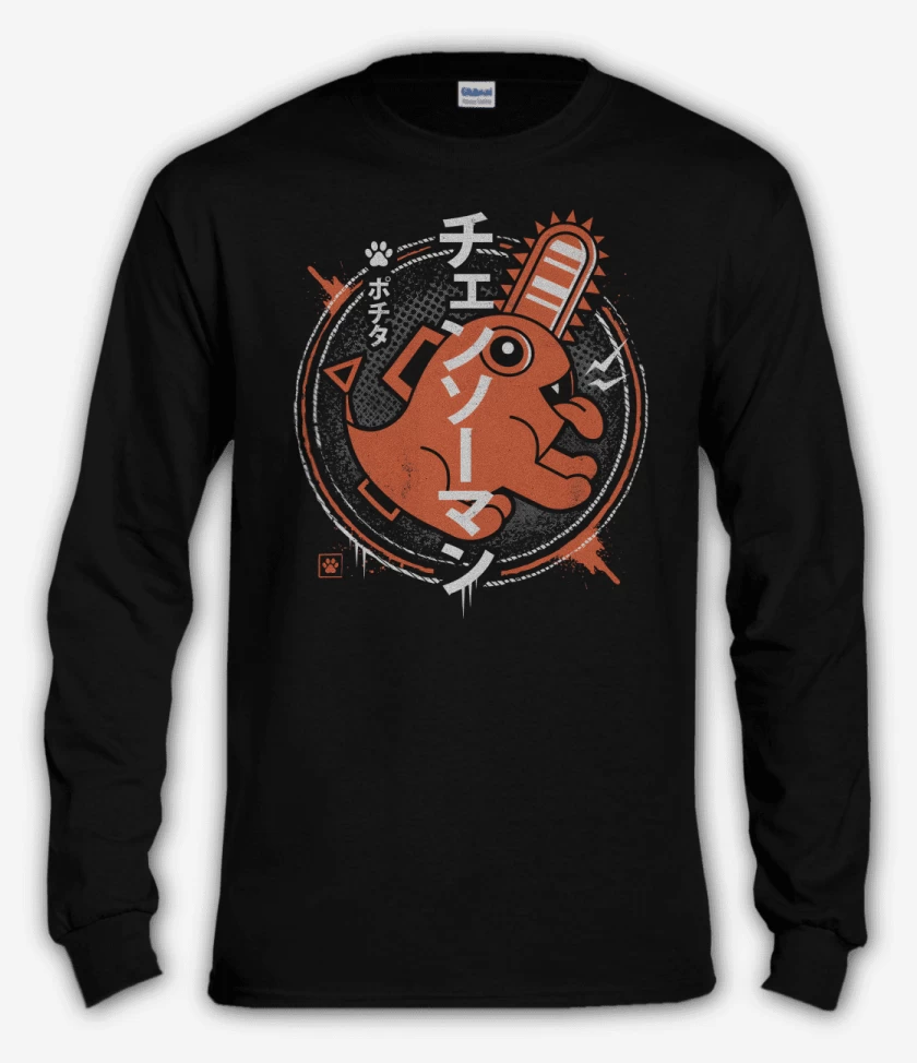 Polera manga larga Demonio Motosierra