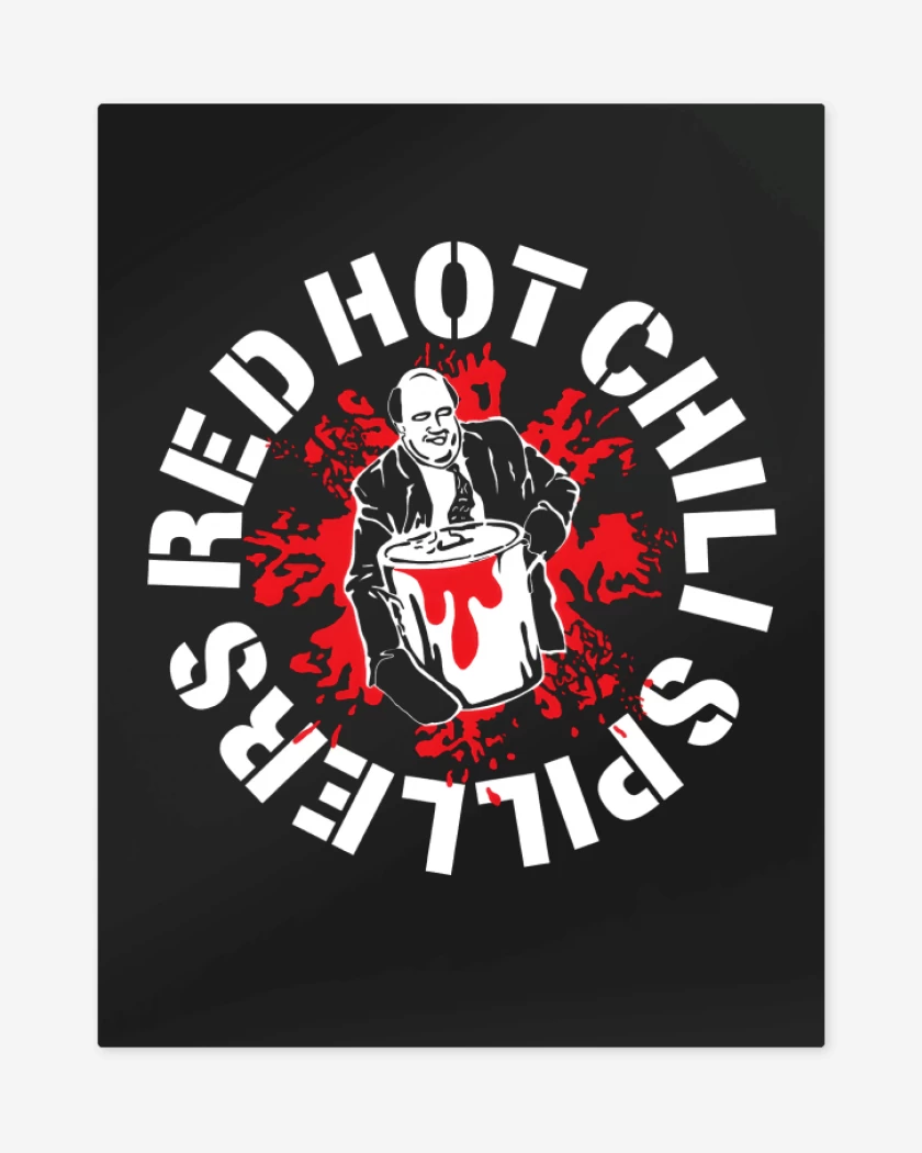 Print metalico Negro de Red Hot Chili Kevin