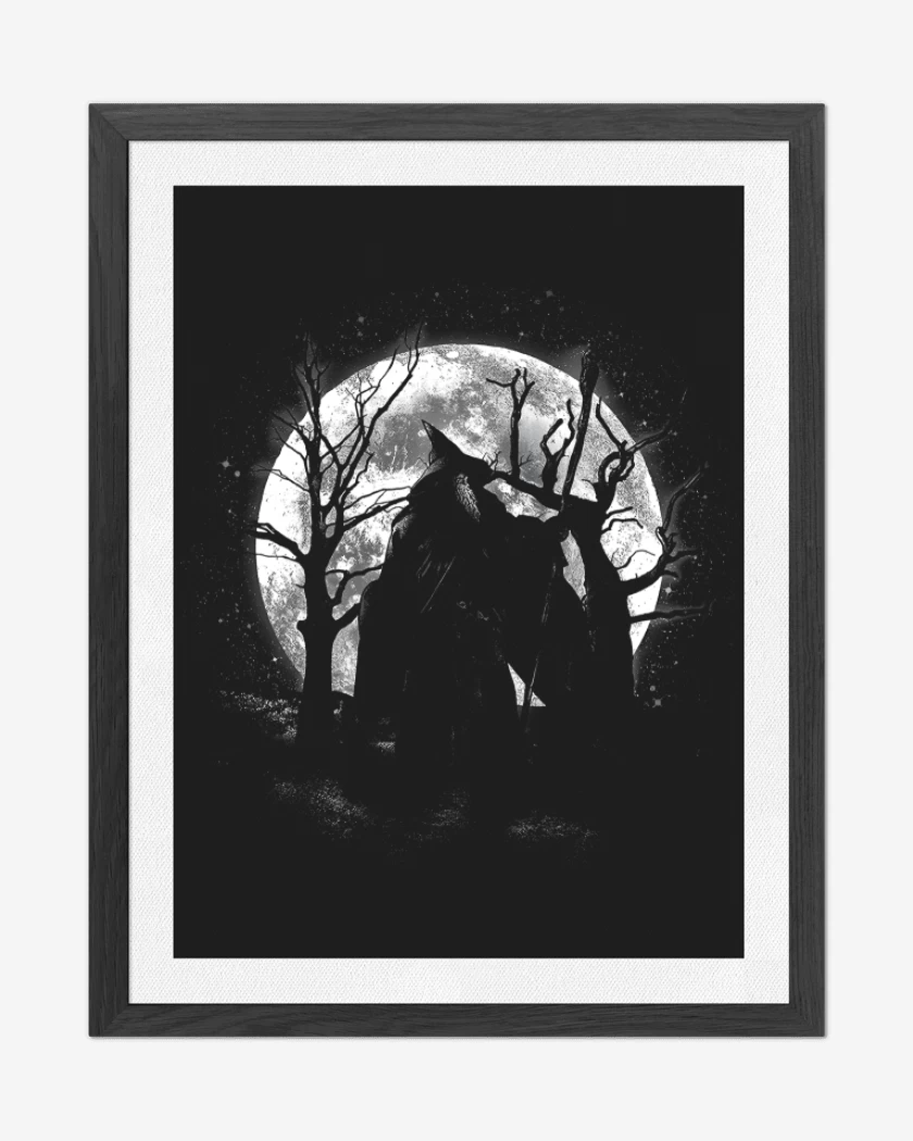 Cuadro decorativo Negro de Moonlight Wizard