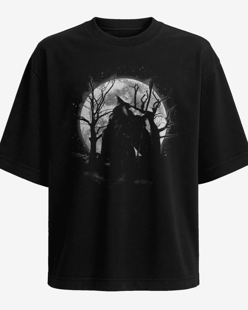 Polera Oversize Negro de Moonlight Wizard