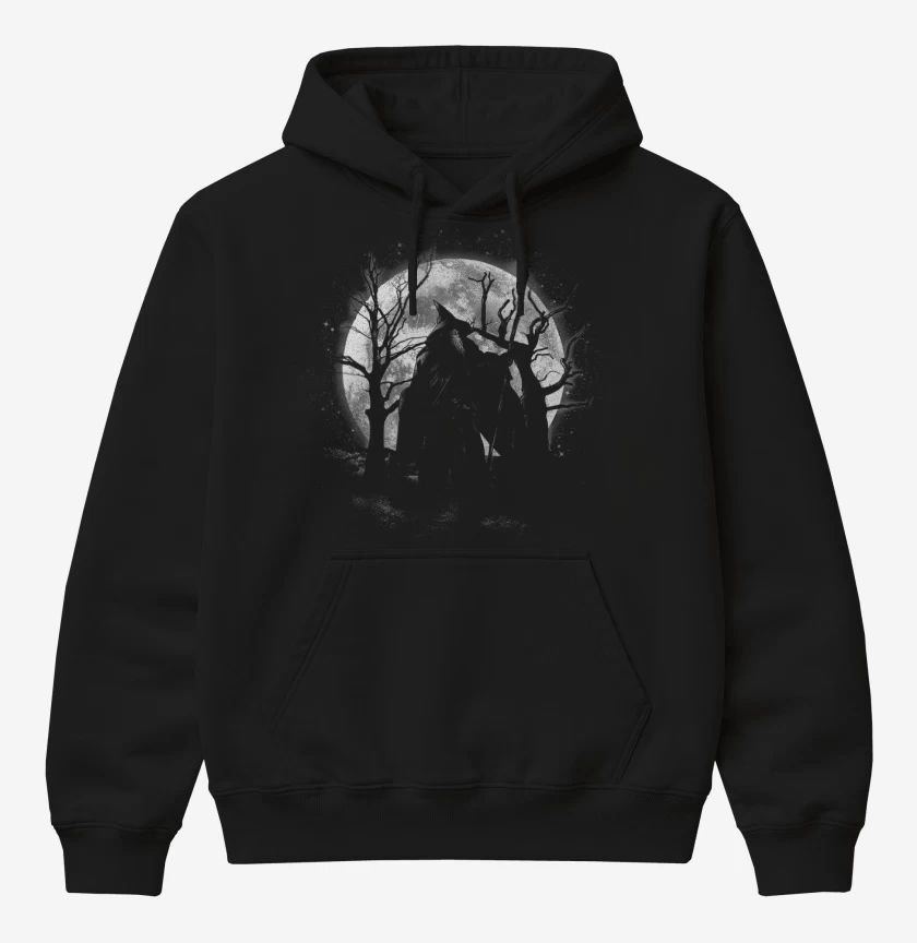 Poleron Canguro básico Negro de Moonlight Wizard