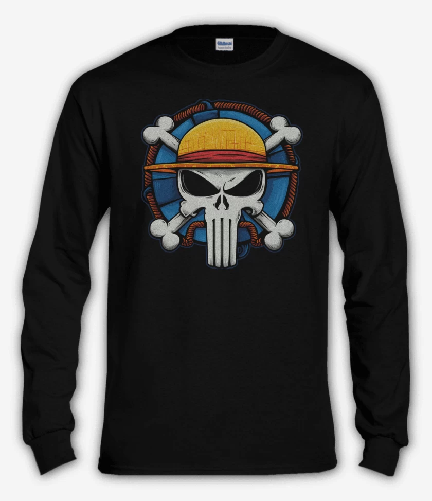 Polera manga larga Negro de One Punisher