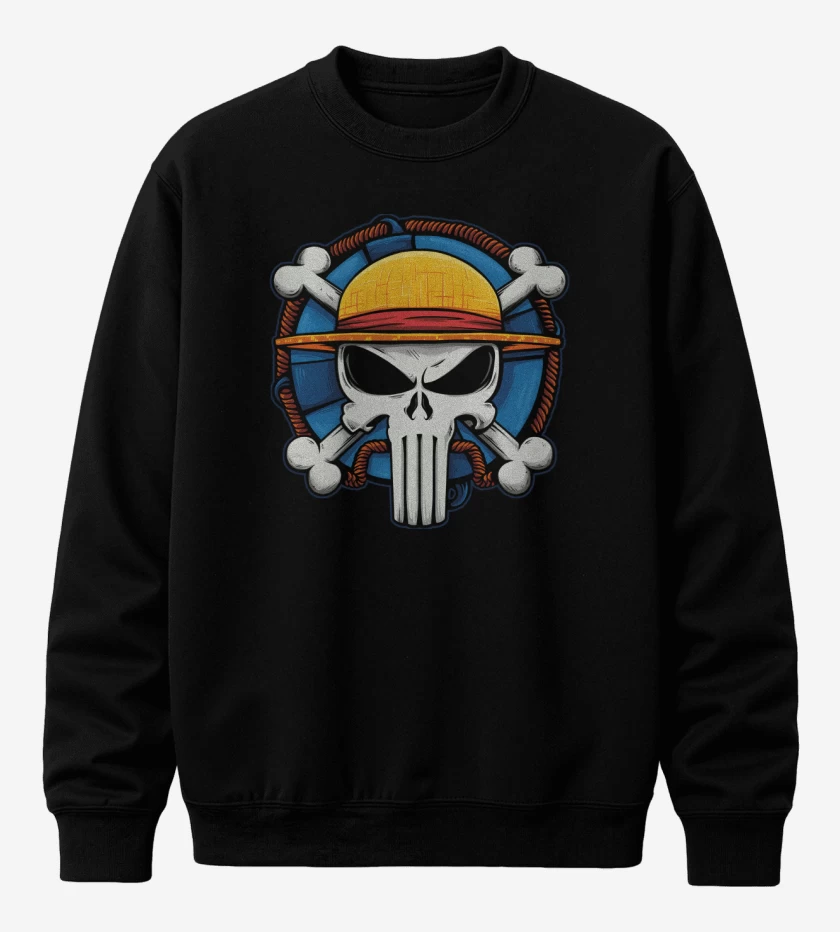 Poleron polo Negro de One Punisher