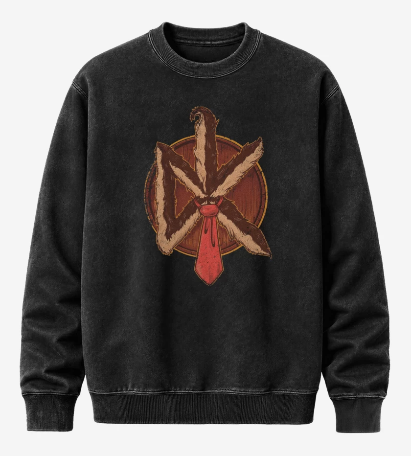 Poleron Polo Acid Wash Negro de Dead Kongs