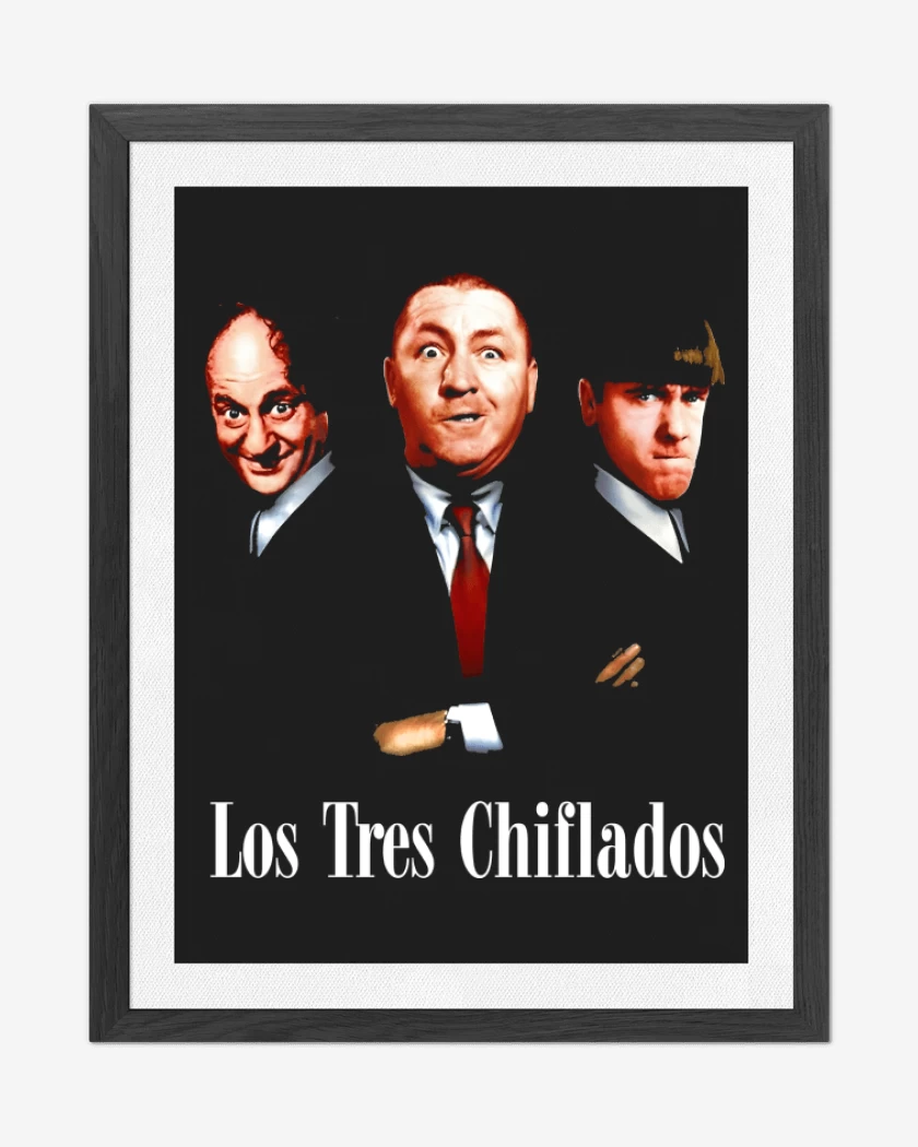 Cuadro decorativo Negro de Los Tres Chiflados