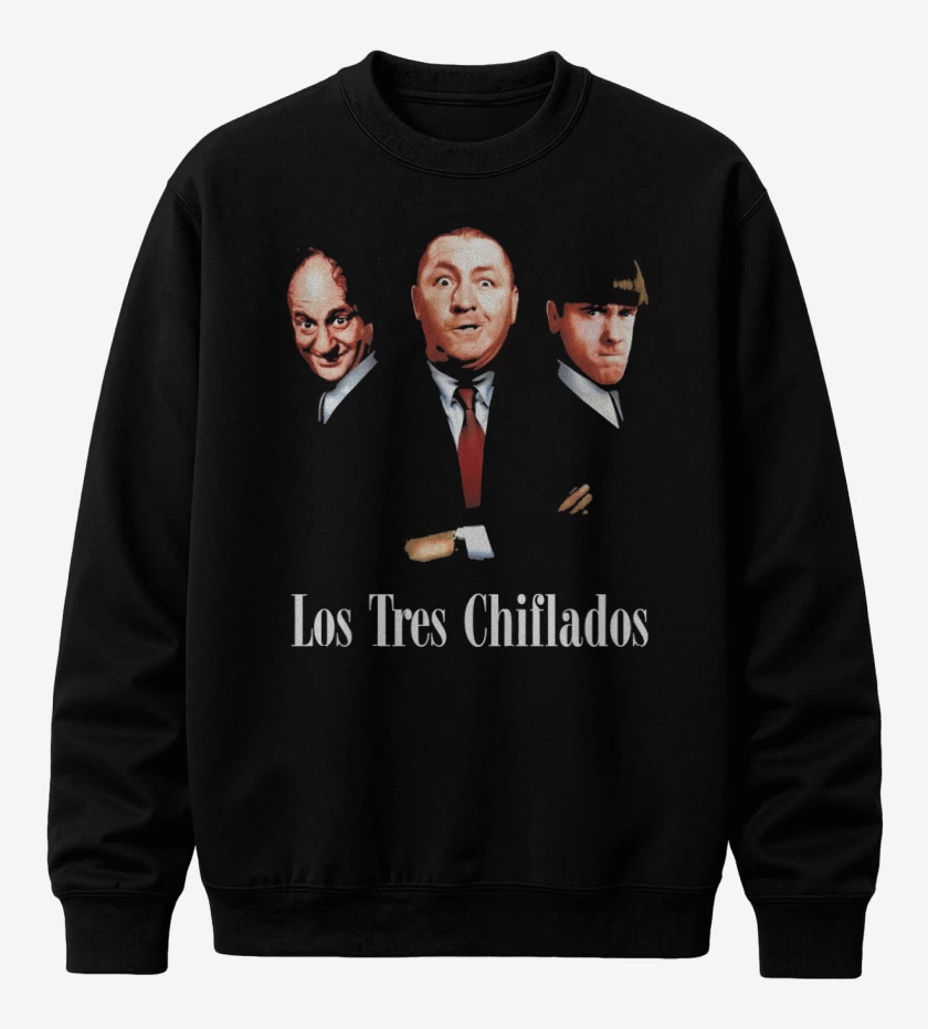 Poleron polo Negro de Los Tres Chiflados