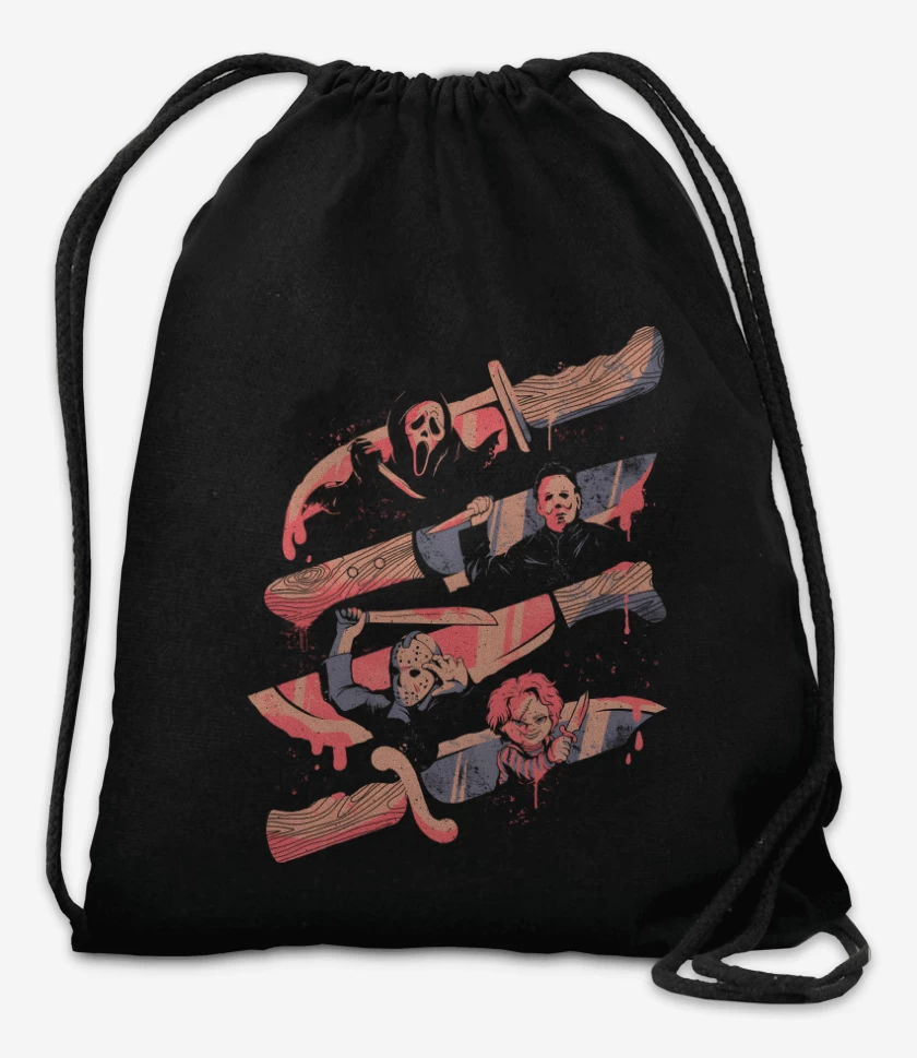 Mochila Negro de Cuchillos Famosos
