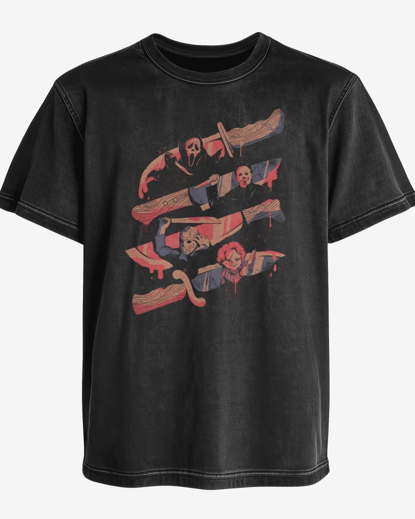 Polera desgastada Cuchillos Famosos