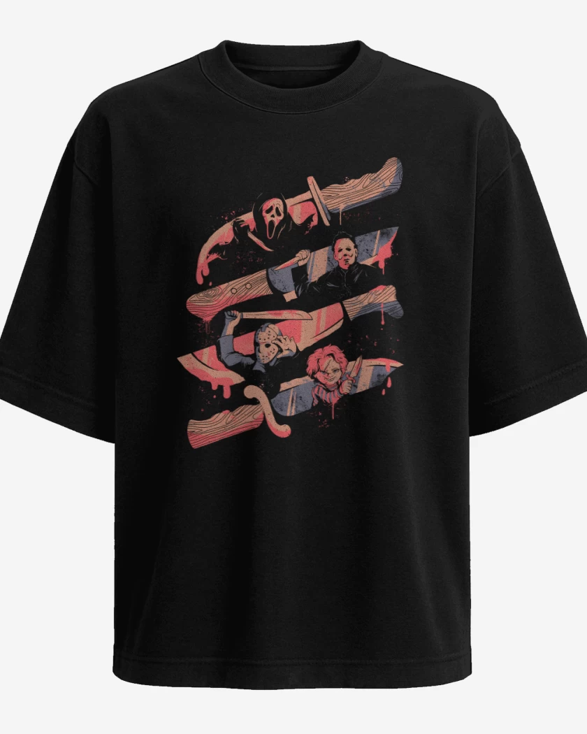 Polera Oversize Cuchillos Famosos