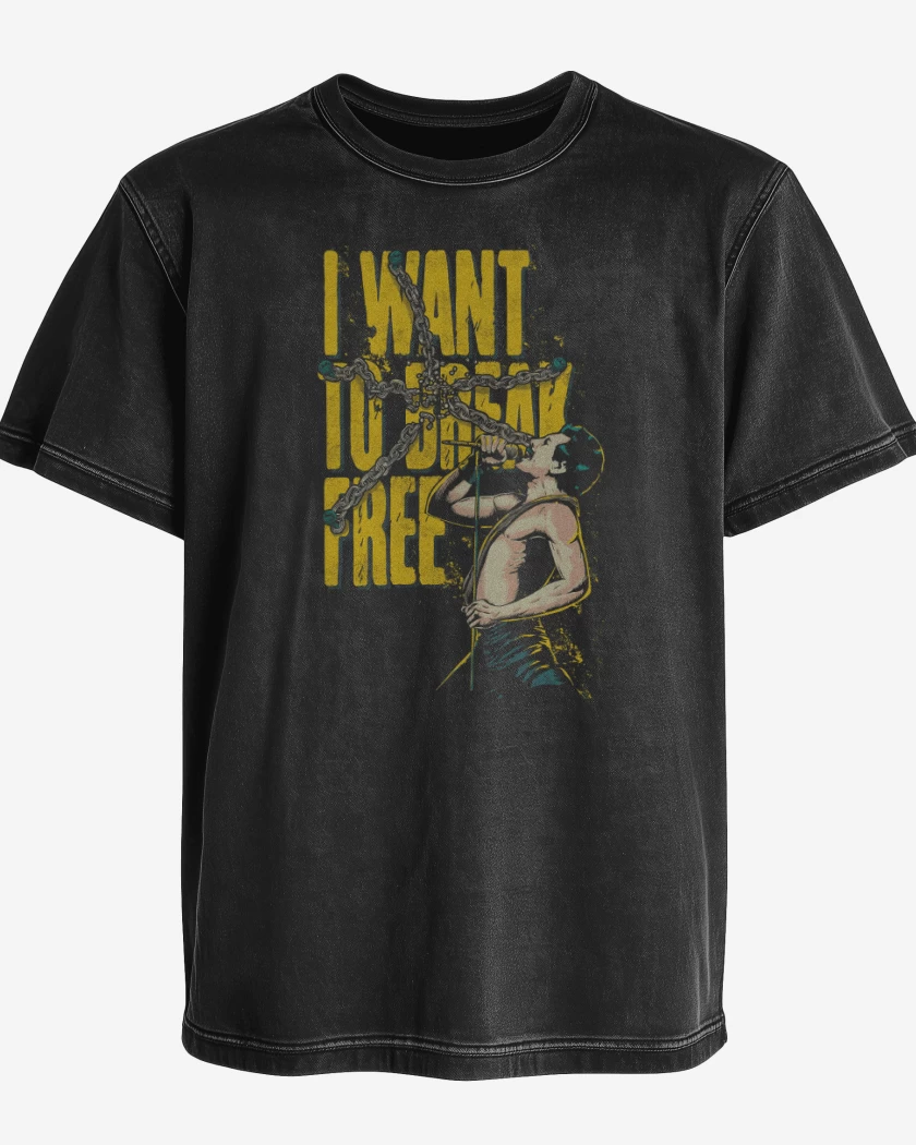 Polera desgastada I Want To Break Free