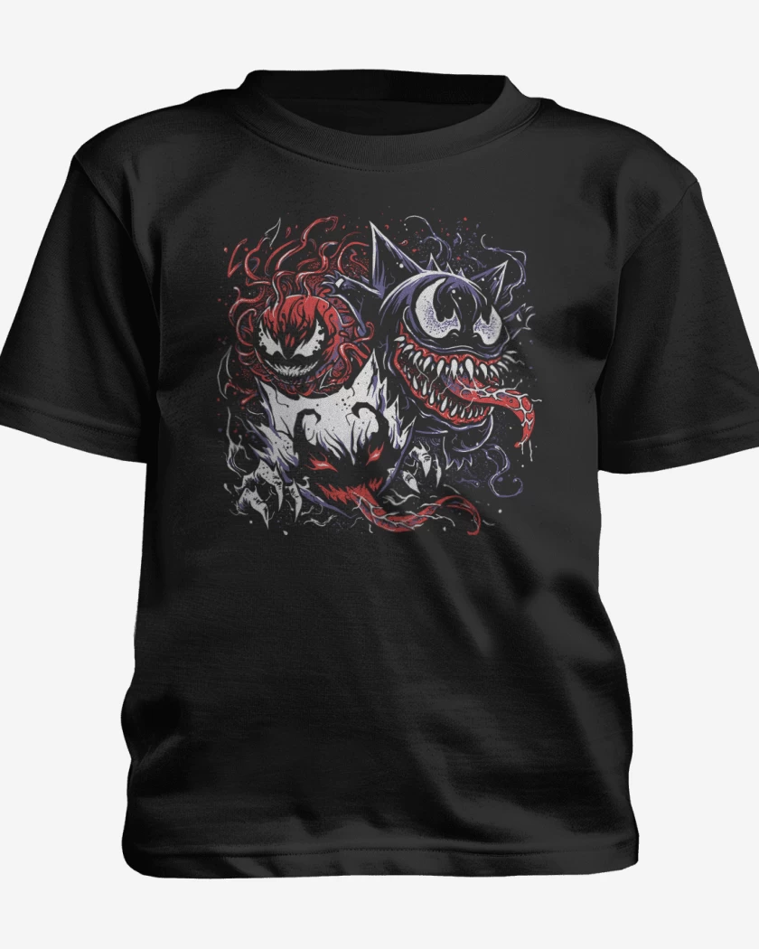 Polera de niño Negro de Simbiontes Fantasmas
