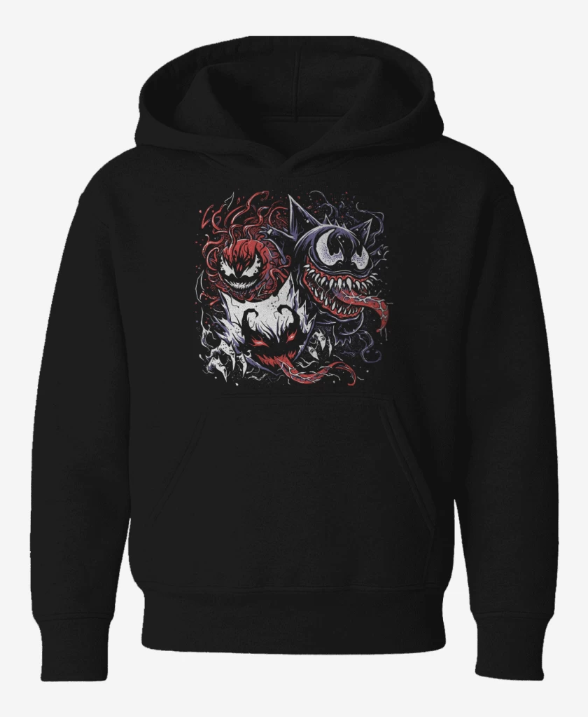 Poleron de niño Negro de Simbiontes Fantasmas