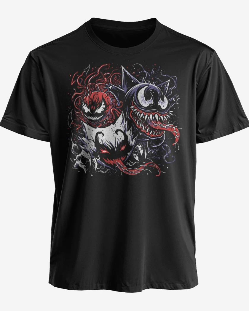 Polera premium Negro de Simbiontes Fantasmas