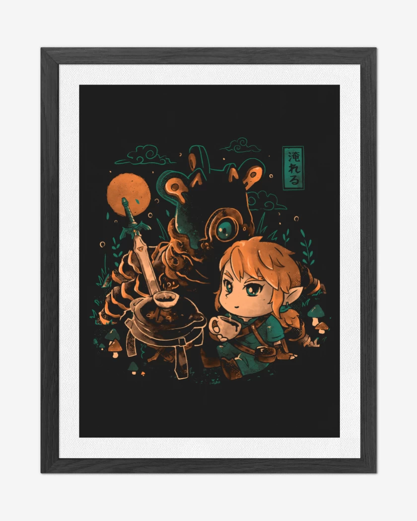Cuadro decorativo Negro de Link Cocinero
