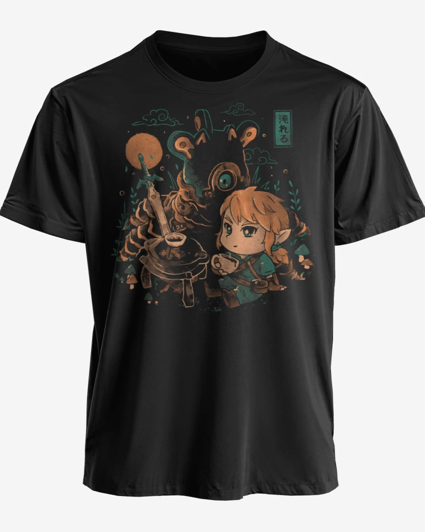 Polera premium Negro de Link Cocinero
