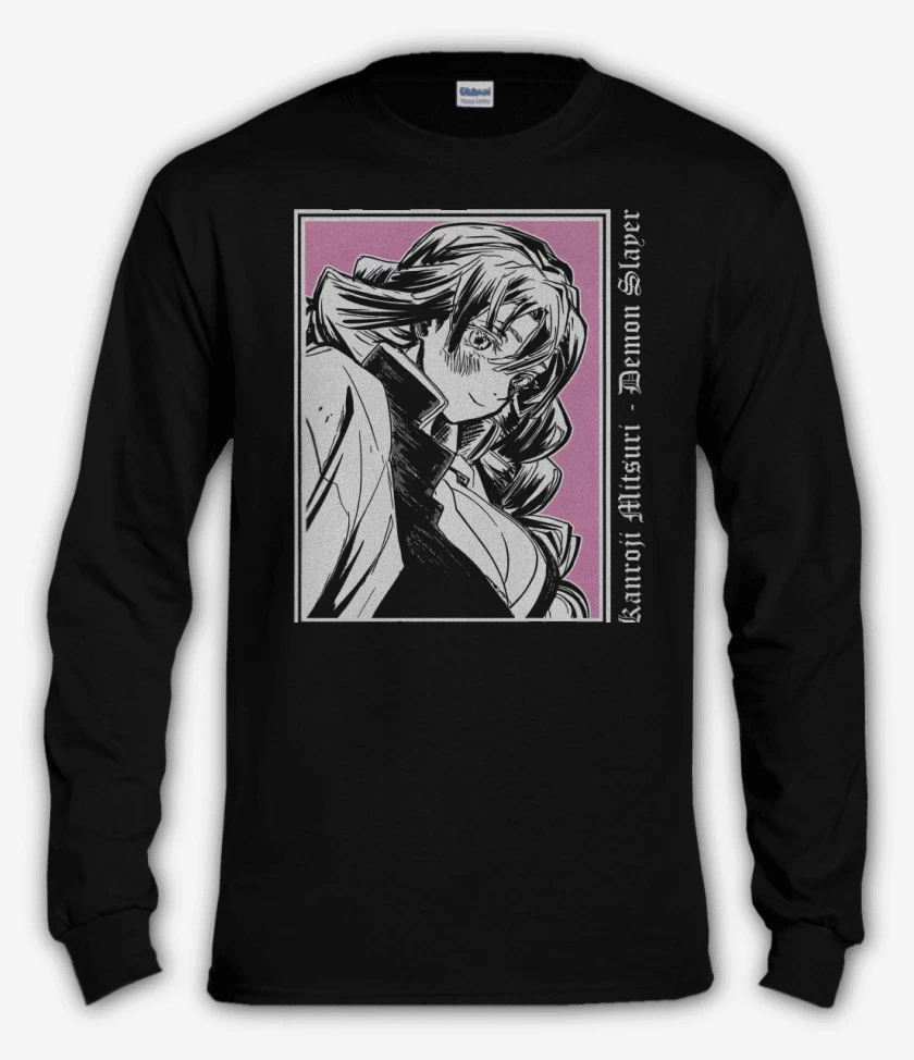 Polera manga larga Negro de Kanroji