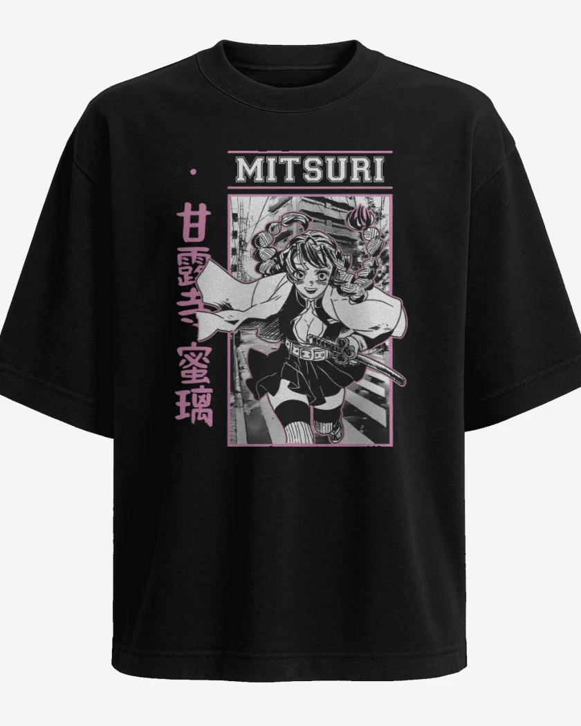 Polera Oversize Negro de Mitsuri