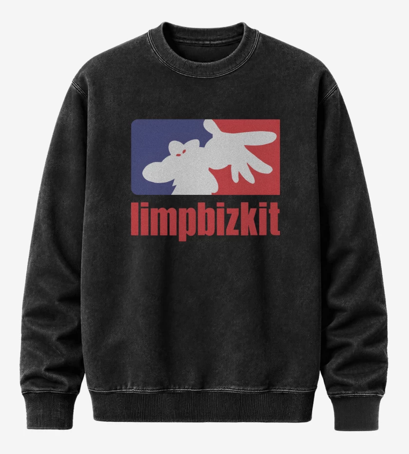 Poleron Polo Acid Wash Negro de Limpbizkit